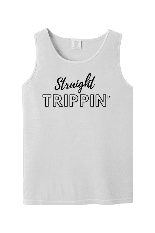 Straight Trippin' - Black Font Unisex Tank Top