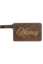 Nancy - 4 1/4" x 2 3/4" Laserable Leatherette Luggage Tag