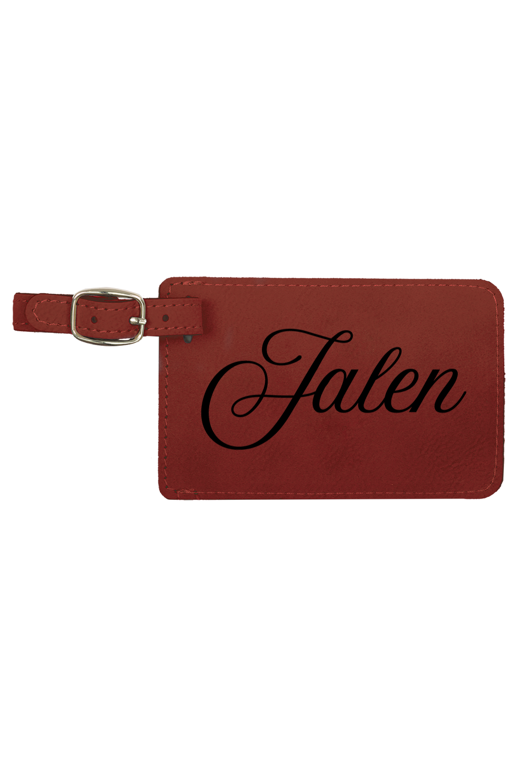 Jalen - 4 1/4" x 2 3/4" Laserable Leatherette Luggage Tag
