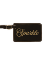 Sparkle - 4 1/4" x 2 3/4" Laserable Leatherette Luggage Tag
