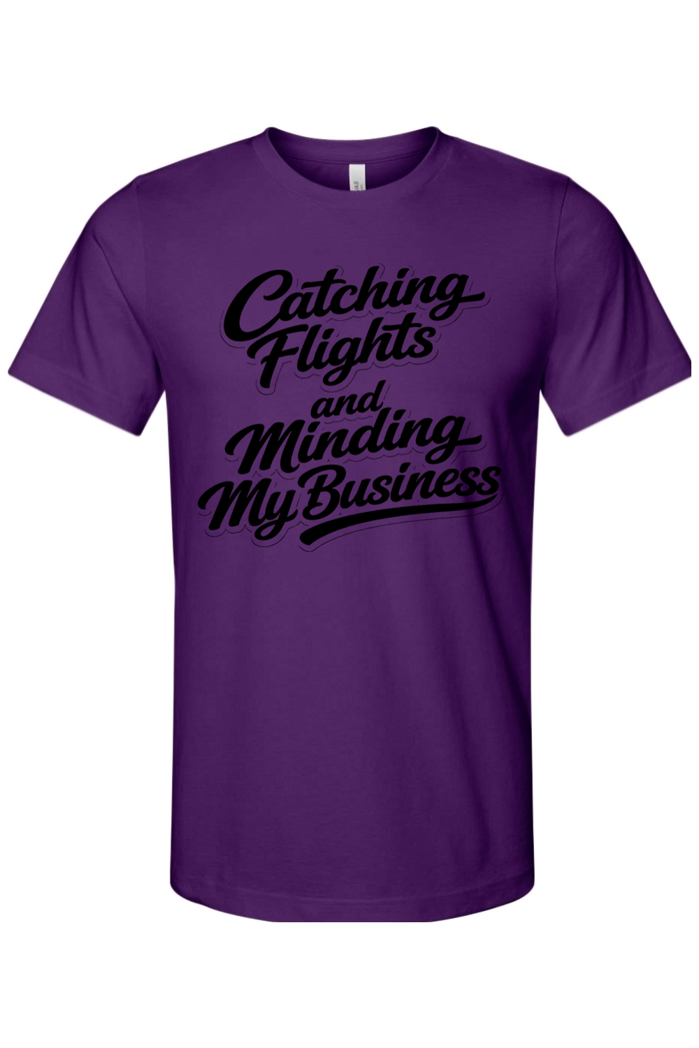 Minding My Business - Black Font Unisex Short Sleeve Shirt