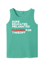 Cleared for Takeoff - White/Red Font Unisex Tank Top
