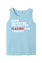 Cleared for Takeoff - White/Red Font Unisex Tank Top