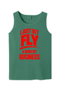 Get Fly & Minding My Business V1 - Red Font Unisex Tank Top