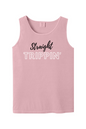 Straight Trippin' Black/White Font Unisex Tank Top