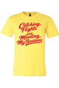Minding My Business - Red Font Unisex Short Sleeve Shirt