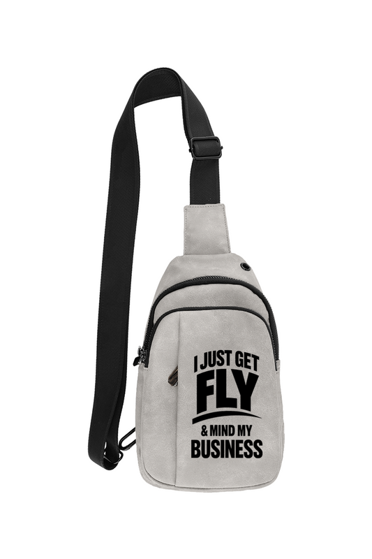 Get Fly & Mind My Business - Leatherette Explorer Crossbody Bag