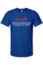 Straight Trippin' - Red/White Font Unisex Short Sleeve Shirt