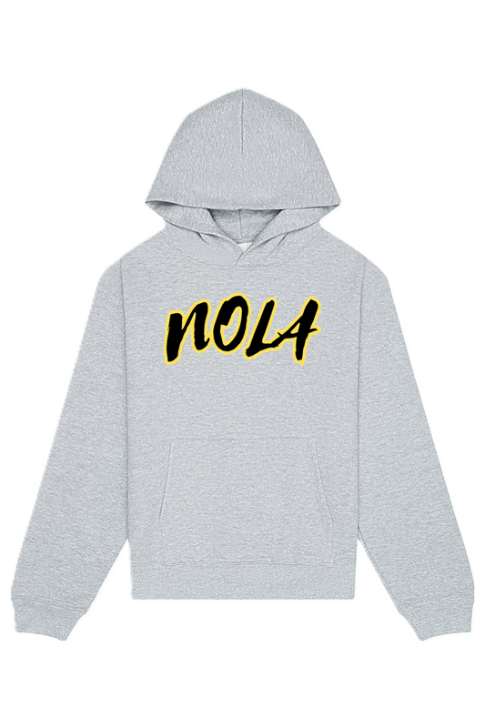 NOLA - Gold/Black Font Unisex Heavyweight Hoodie