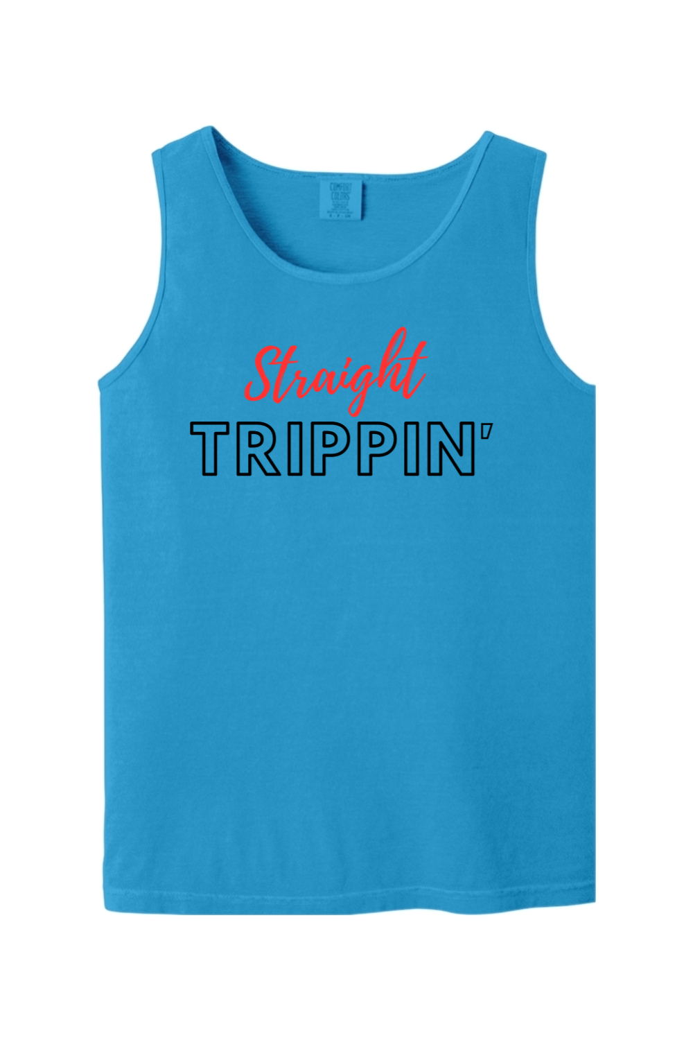 Straight Trippin' - Red/Black Font Unisex Tank Top