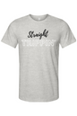 Straight Trippin' - Black/White Font Unisex Short Sleeve Shirt