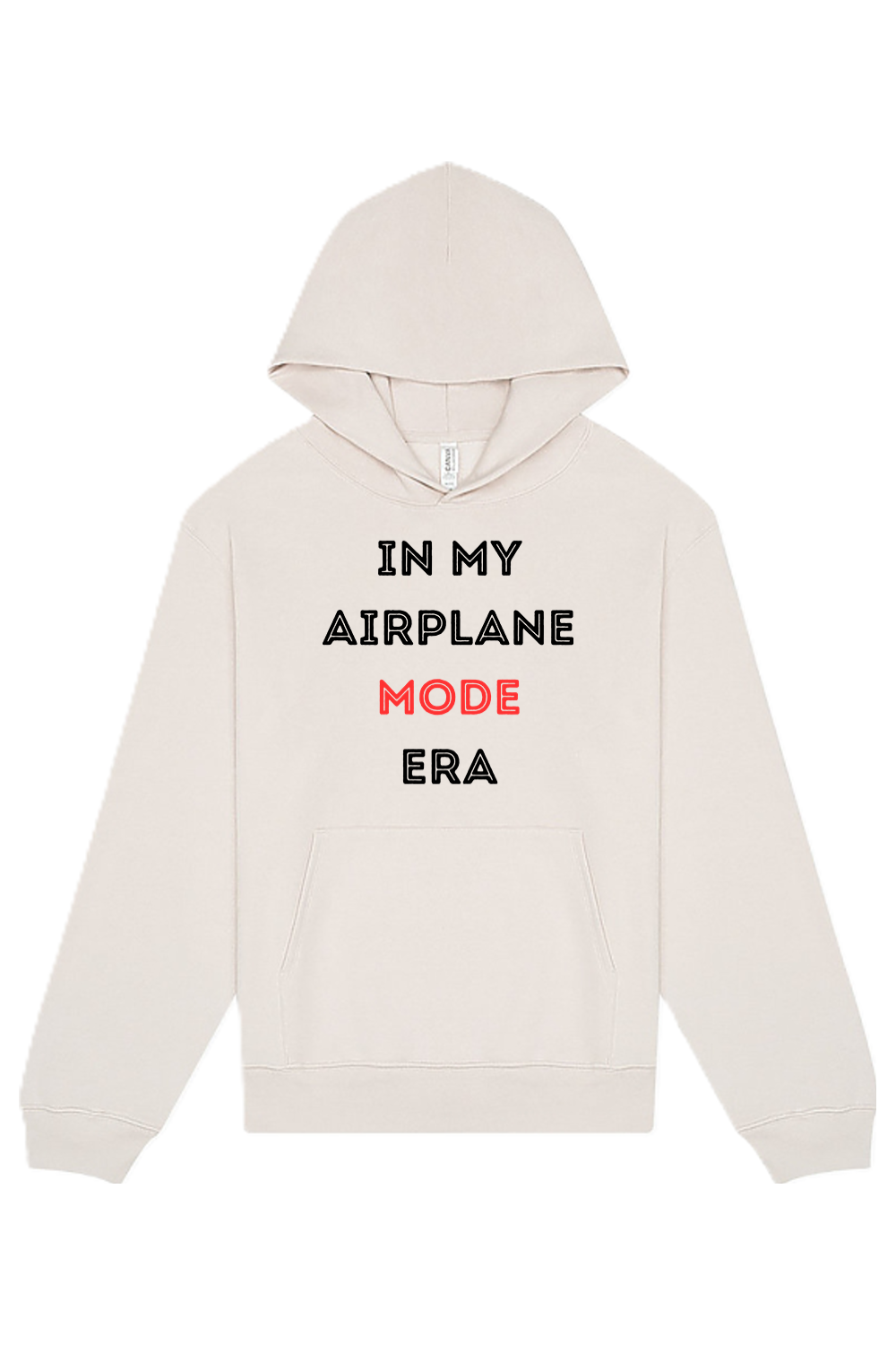 Airplane Mode Era - Black/Red Front Unisex Heavyweight Hoodie