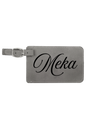 Meka - 4 1/4" x 2 3/4" Laserable Leatherette Luggage Tag
