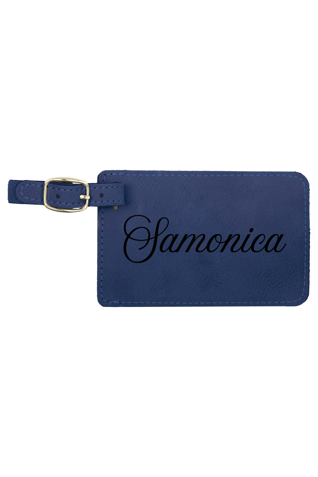 Samonica - 4 1/4" x 2 3/4" Laserable Leatherette Luggage Tag