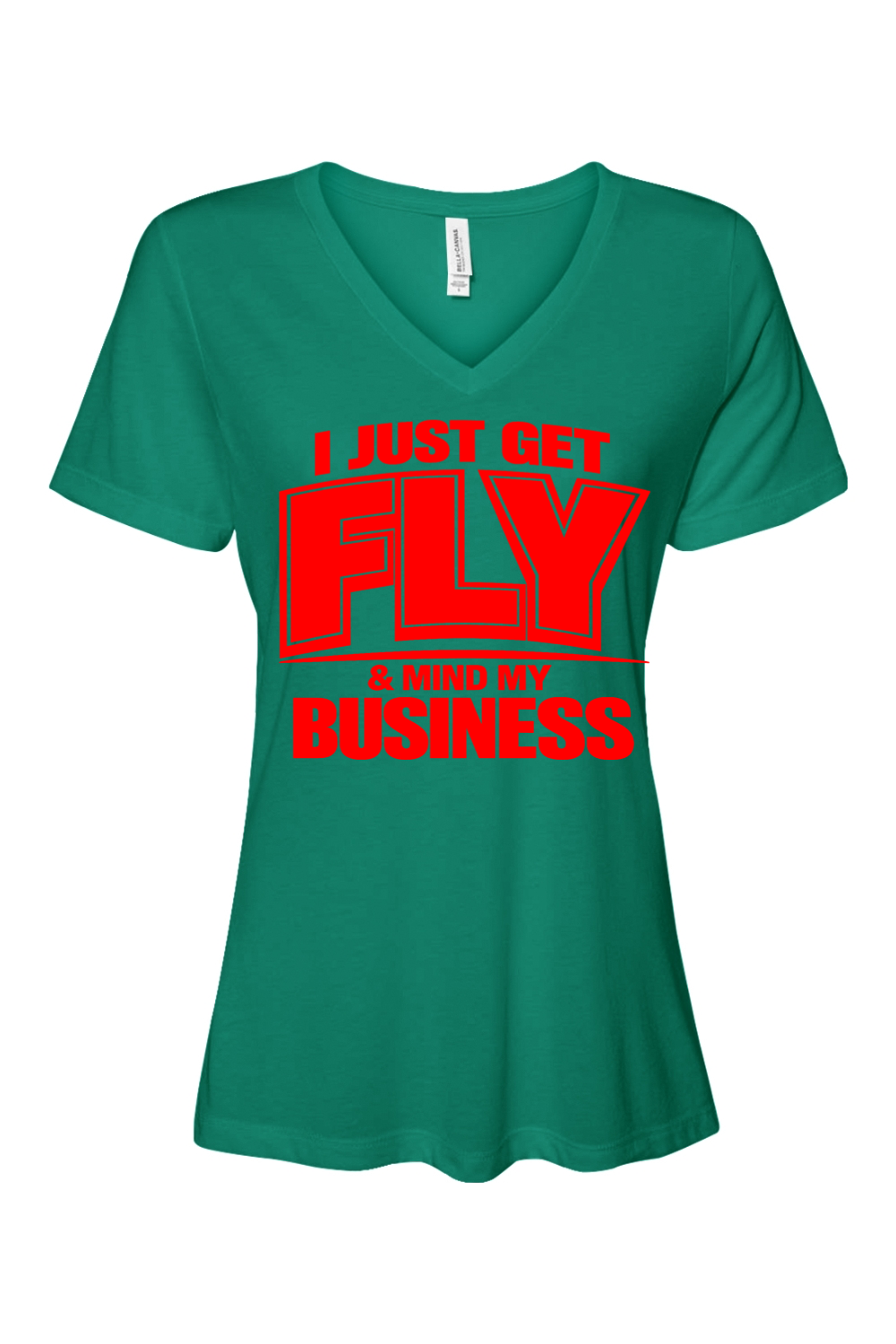 Get Fly & Mind My Business Short Sleeve V-Neck Shirt V2