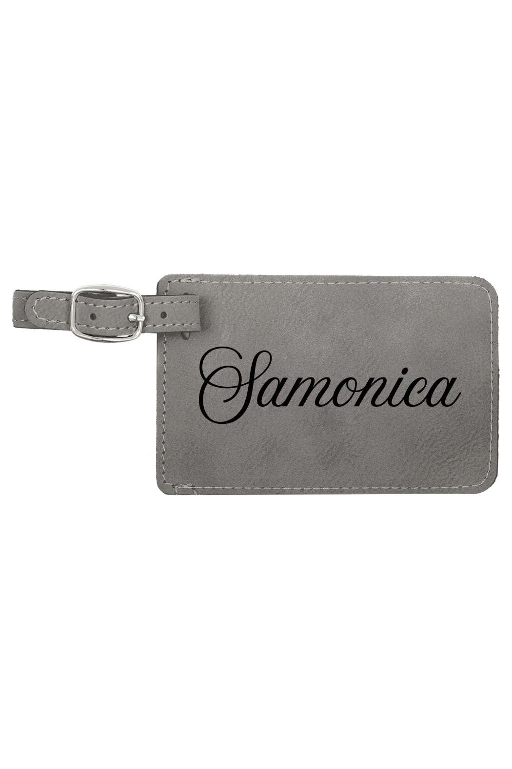 Samonica - 4 1/4" x 2 3/4" Laserable Leatherette Luggage Tag