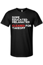 Cleared for Takeoff - White/Red Font Unisex Short Sleeve Shirt