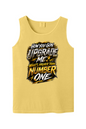 How You Gon Upgrade Me? V2 - White/Gold Font Unisex Tank Top