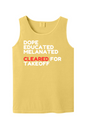 Cleared for Takeoff - White/Red Font Unisex Tank Top