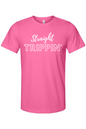 Straight Trippin' - White Font Unisex Short Sleeve Shirt