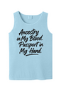 Ancestry in My Blood - Black Font Unisex Tank Top