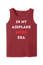 Airplane Mode Era - White/Red Font Unisex Tank Top