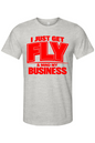 Get Fly & Mind My Business V2 - Red Font Unisex Short Sleeve Shirt