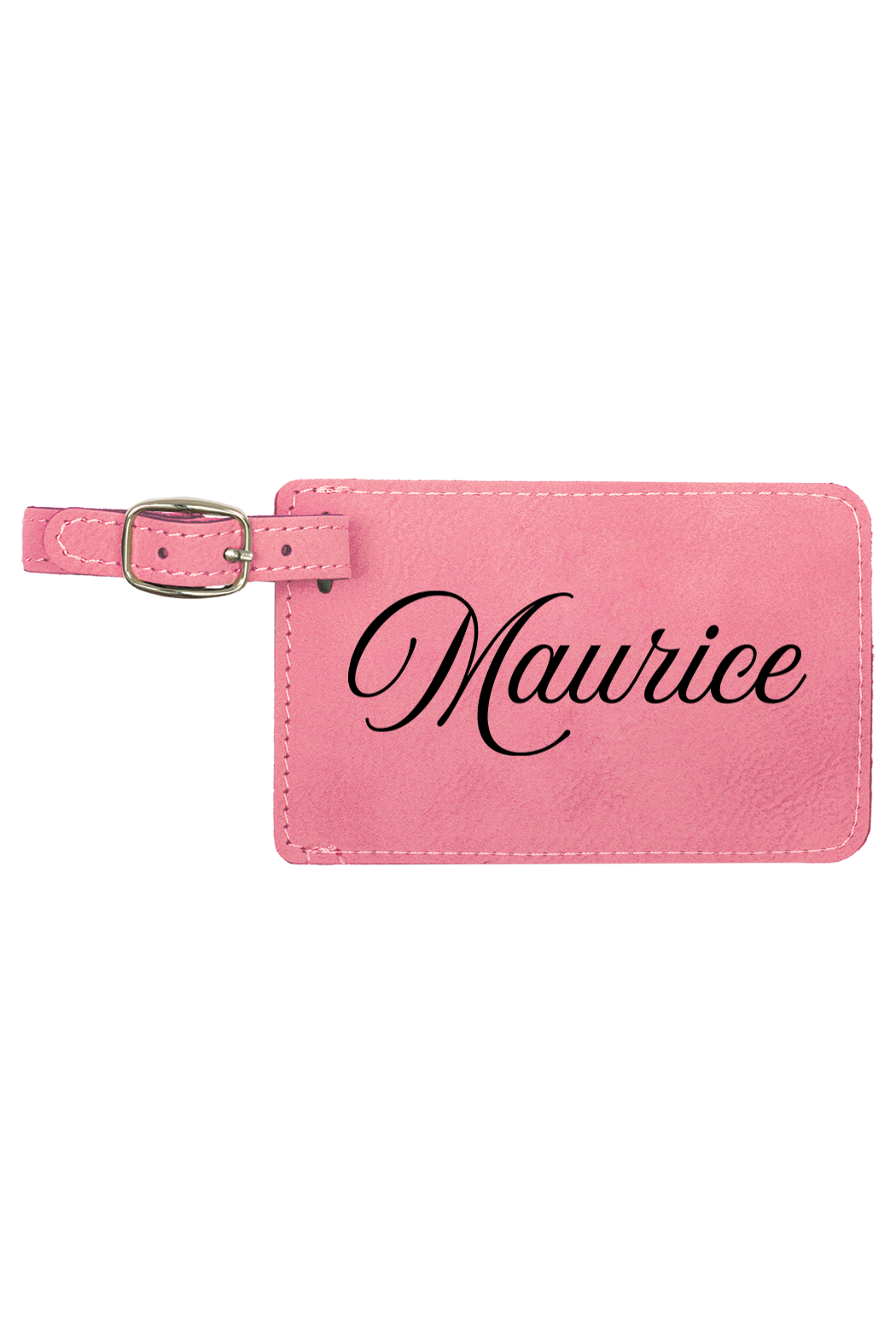 Maurice - 4 1/4" x 2 3/4" Laserable Leatherette Luggage Tag