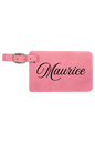 Maurice - 4 1/4" x 2 3/4" Laserable Leatherette Luggage Tag