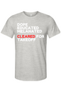 Cleared for Takeoff - White/Red Font Unisex Short Sleeve Shirt