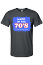 Made in the 70s Original Parts - White/Blue Unisex Short Sleeve Shirt