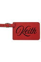 Keith - 4 1/4" x 2 3/4" Laserable Leatherette Luggage Tag