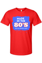 Made in the 80s Original Parts - White/Blue Unisex Short Sleeve Shirt