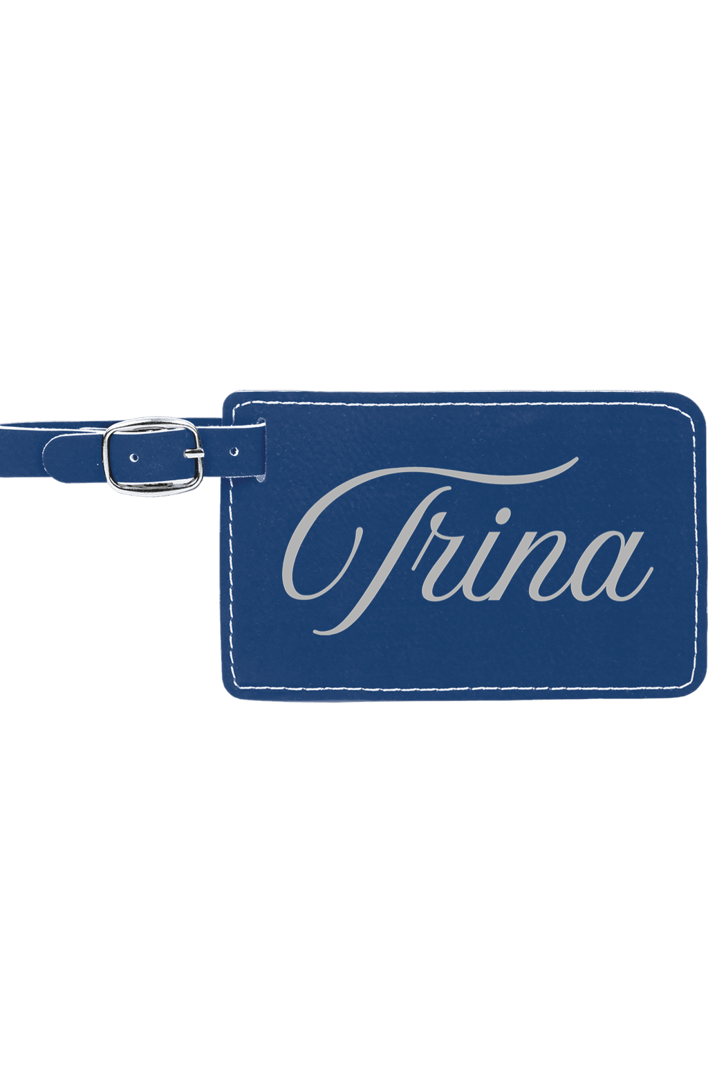 Trina - 4 1/4" x 2 3/4" Laserable Leatherette Luggage Tag