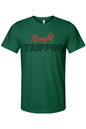 Straight Trippin' - Red/Black Font Unisex Short Sleeve Shirt