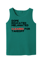 Cleared for Takeoff - Black/Red Unisex Tank Top