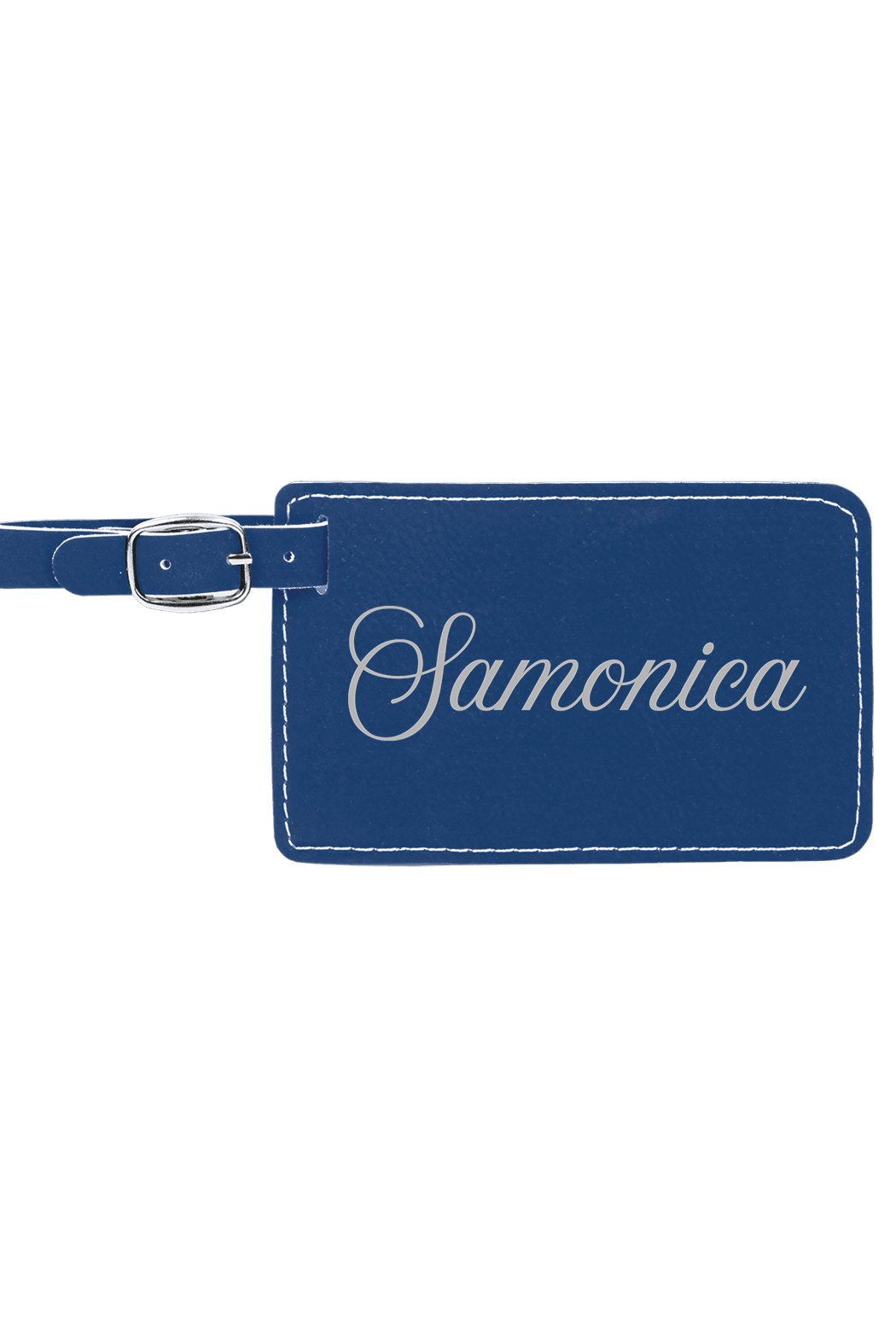 Samonica - 4 1/4" x 2 3/4" Laserable Leatherette Luggage Tag