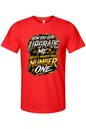 How You Gon Upgrade Me? V2 - White/Gold Font Unisex Short Sleeve Shirt