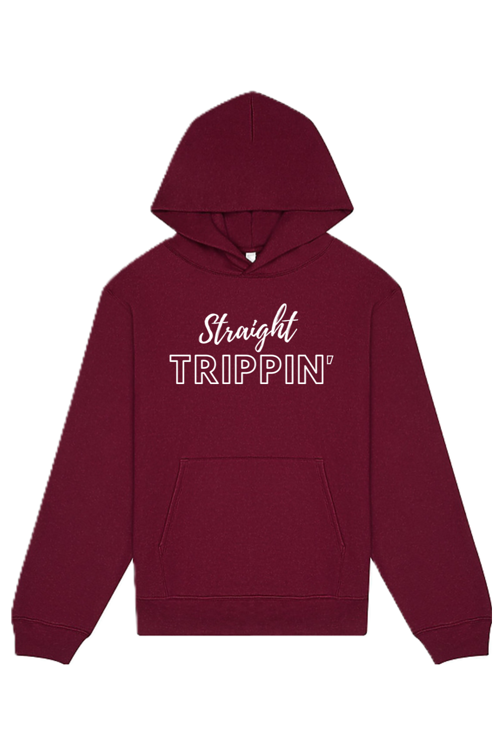 Straight Trippin' - White Font Unisex Heavyweight Hoodie