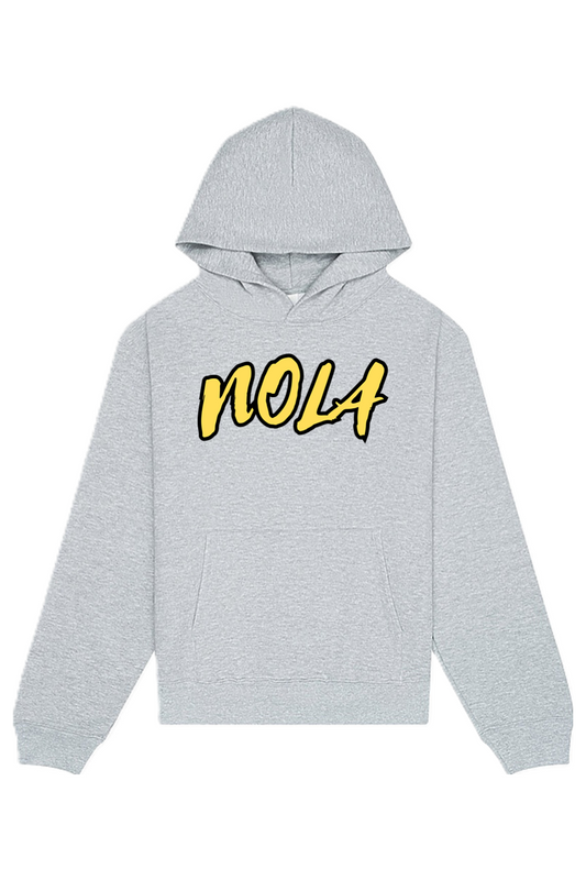 NOLA - Black/Gold Font Unisex Heavyweight Hoodie