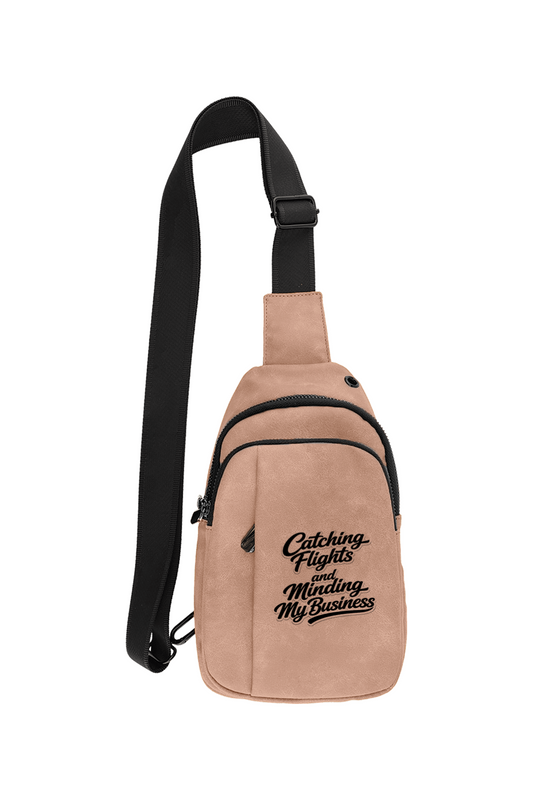 Minding My Business - Leatherette Explorer Crossbody Bag