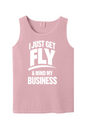 Get Fly & Minding My Business V1 - White Font Unisex Tank Top