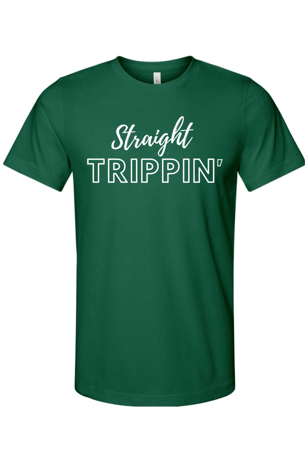 Straight Trippin' - White Font Unisex Short Sleeve Shirt