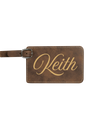 Keith - 4 1/4" x 2 3/4" Laserable Leatherette Luggage Tag