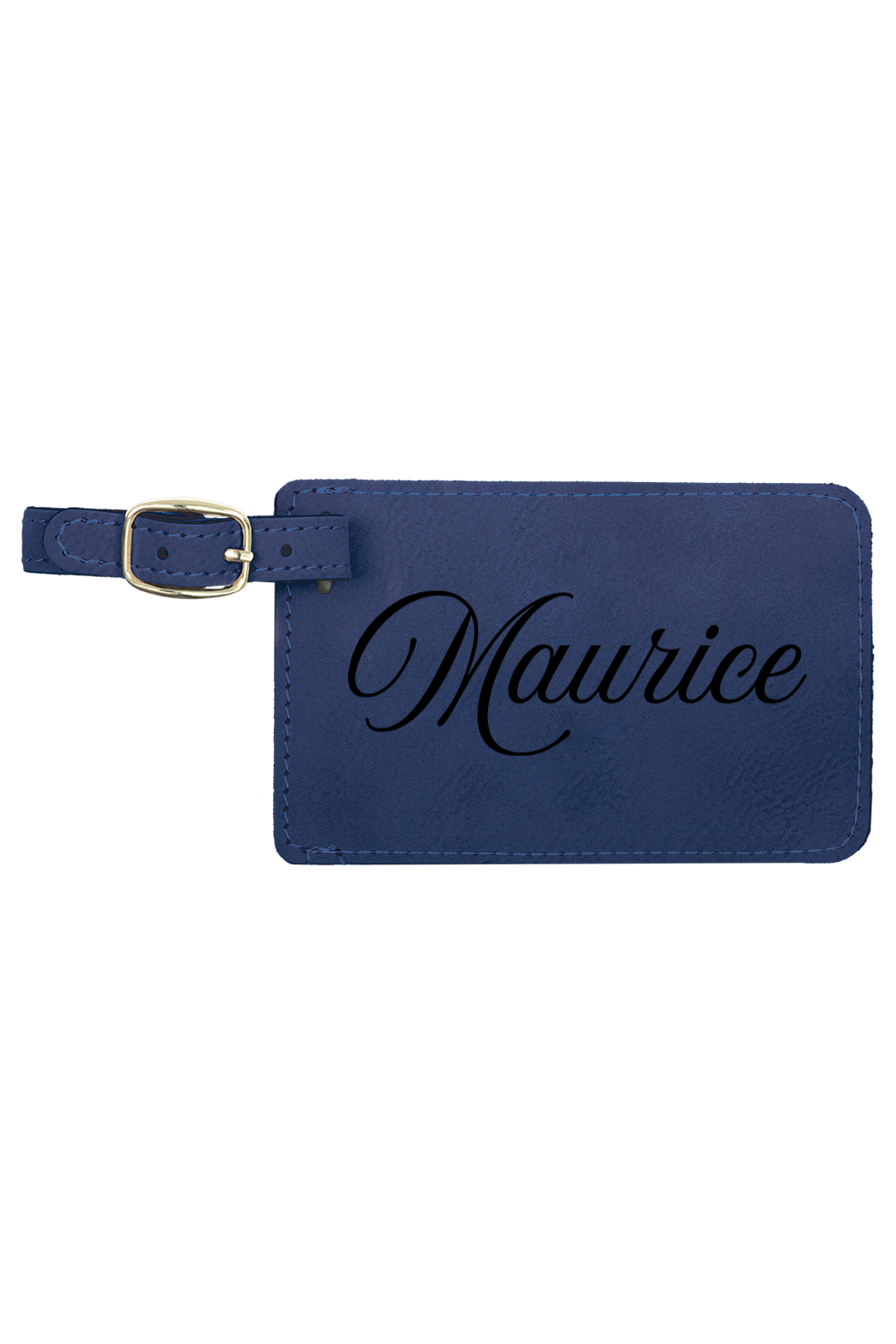 Maurice - 4 1/4" x 2 3/4" Laserable Leatherette Luggage Tag