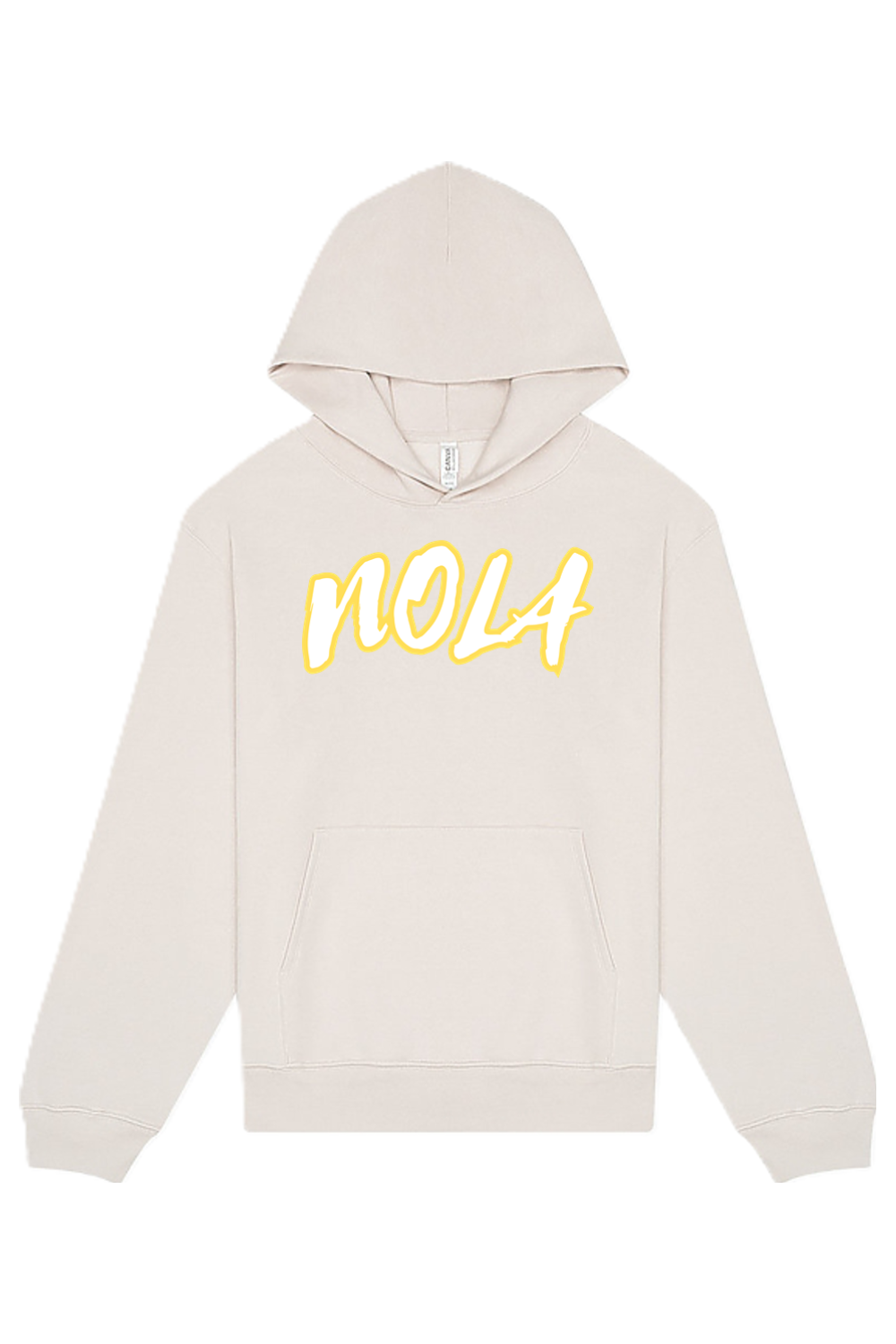 NOLA - Gold/White Font Unisex Heavyweight Hoodie