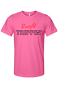 Straight Trippin' - Red/Black Font Unisex Short Sleeve Shirt