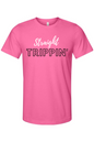 Straight Trippin' - White/Black Font Unisex Short Sleeve Shirt