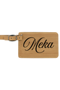 Meka - 4 1/4" x 2 3/4" Laserable Leatherette Luggage Tag