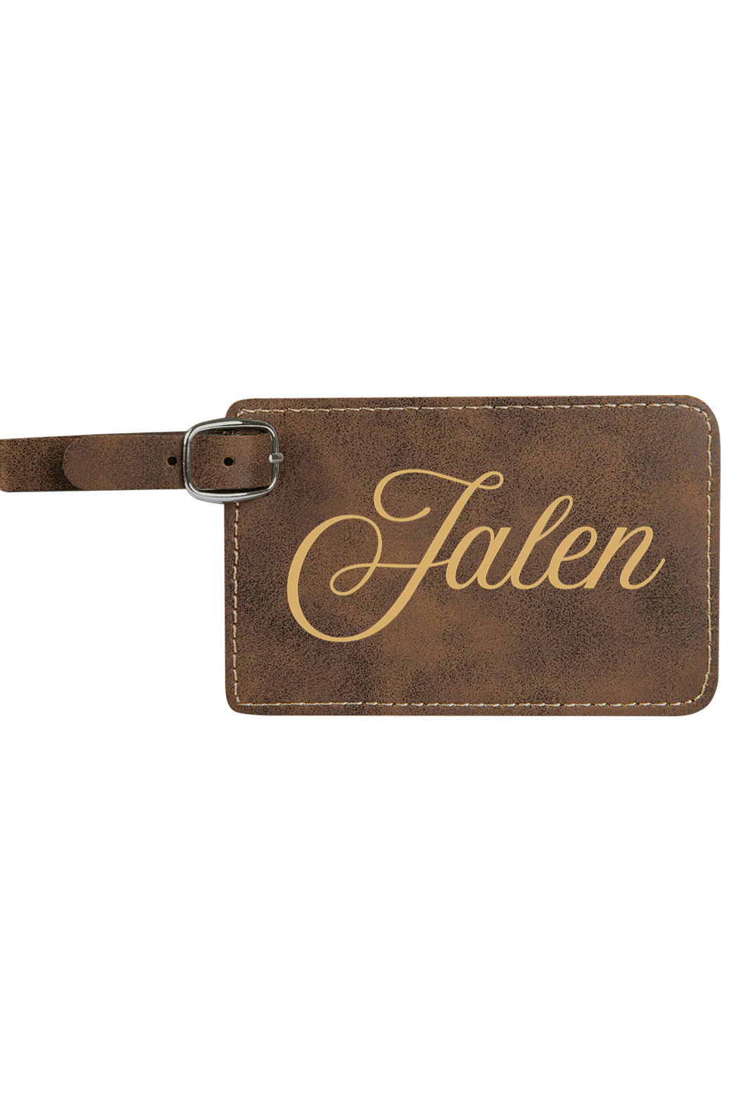 Jalen - 4 1/4" x 2 3/4" Laserable Leatherette Luggage Tag